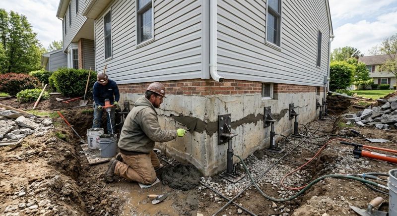 Basement Foundation Repair in Barrington, RI