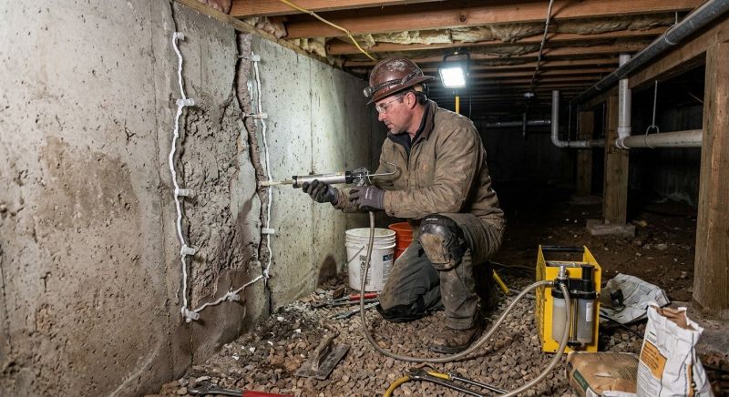 Basement Foundation Repair in Mansfield, MA
