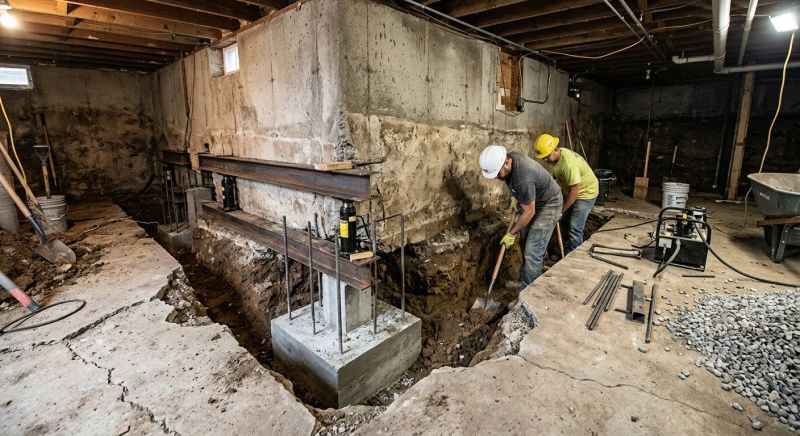 Basement Underpinning in Johnston, RI