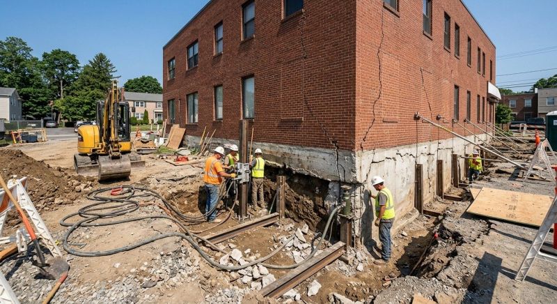 Building Foundation Repair in Johnston, RI