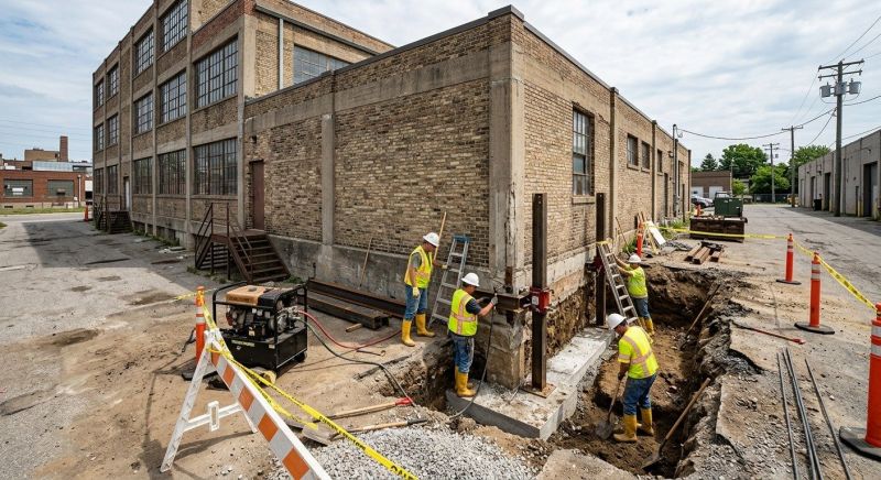 Building Foundation Repair in West Warwick, RI