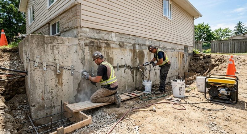Concrete Foundation Repair in East Greenwich, RI