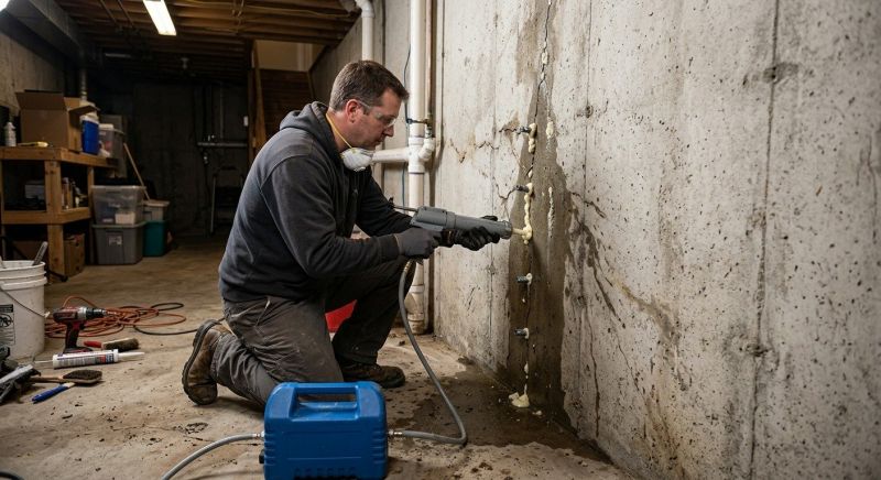Cracked Foundation Repair in Attleboro, MA