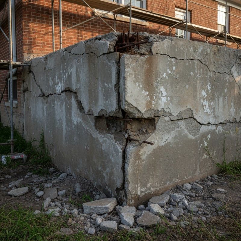Cracked Foundation Repair in Bellingham, MA