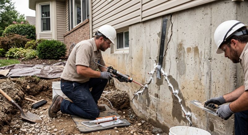 Cracked Foundation Repair in Douglas, MA