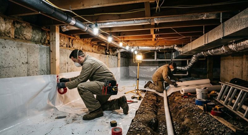 Crawl Space Leveling in Johnston, RI