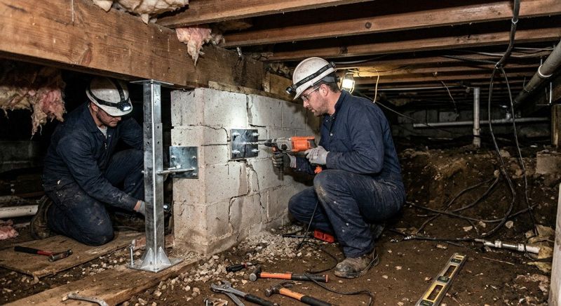 Crawlspace Foundation Repair in Coventry, RI
