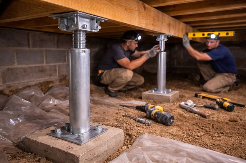 Crawlspace Structural Repair in Johnston, RI