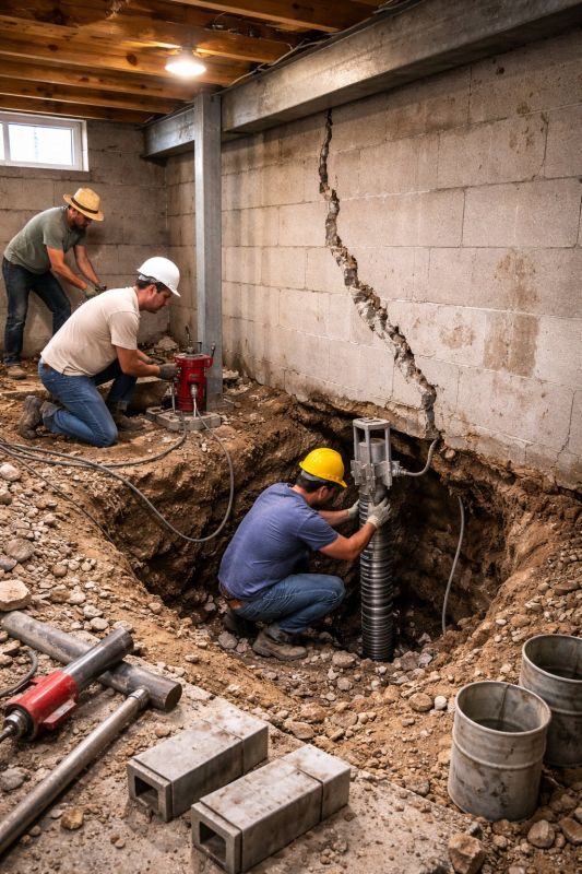 Crawlspace Structural Repair in Johnston, RI