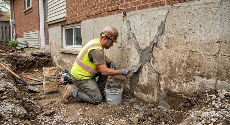 Foundation Crack Repair in Coventry, RI