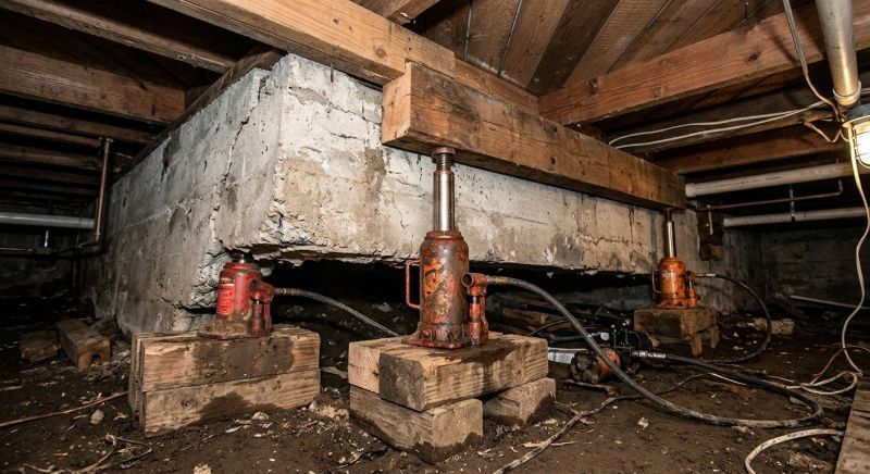 Foundation Jacking in Bellingham, MA