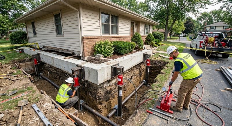 Foundation Jacking in Berkley, MA