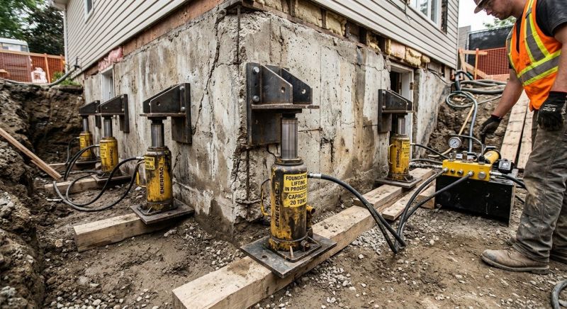 Foundation Jacking in East Greenwich, RI