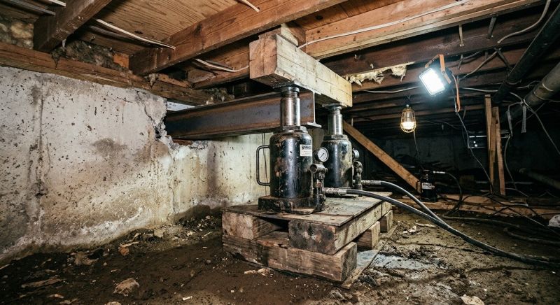 Foundation Jacking in Foxboro, MA