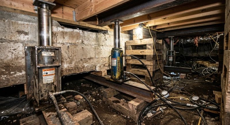 Foundation Jacking in North Scituate, RI