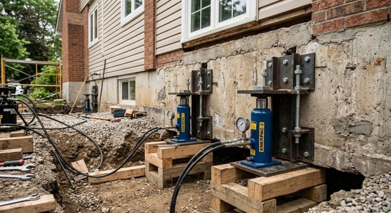 Foundation Jacking in Raynham, MA