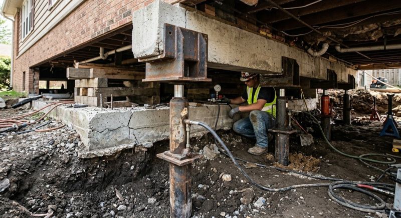 Foundation Lifting in Mansfield, MA