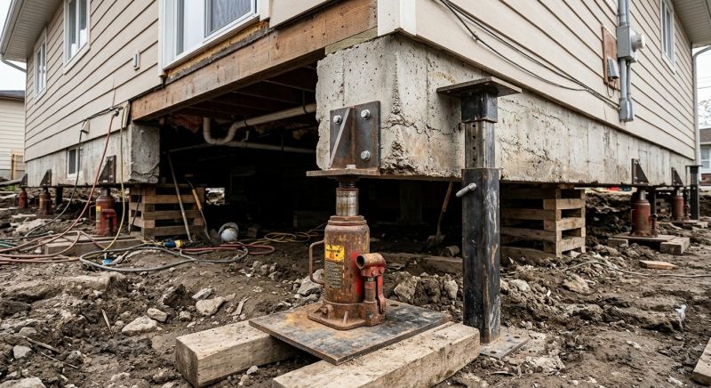 Foundation Lifting in Oakland, RI