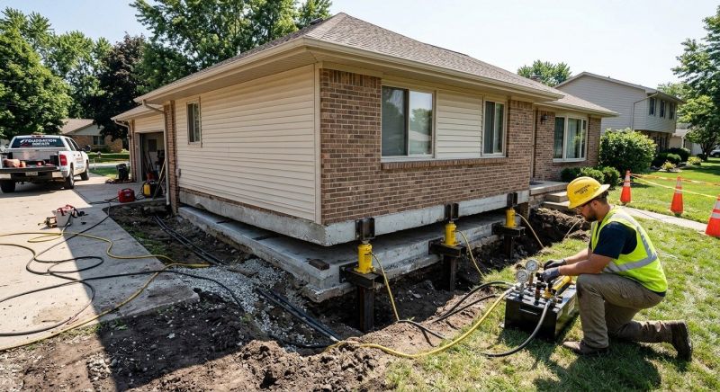 Foundation Lifting in West Kingston, RI