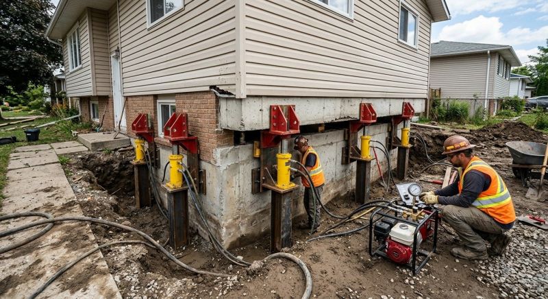 Foundation Lifting in West Warwick, RI