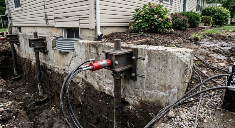 Foundation Pier Leveling in Johnston, RI