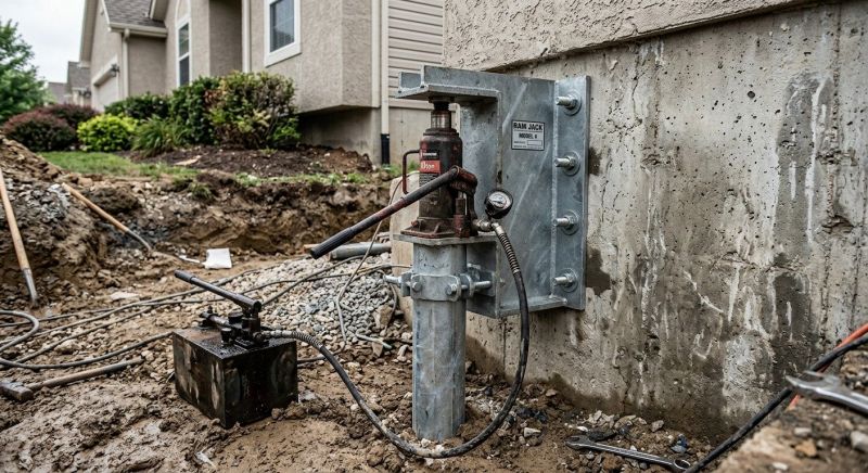 Foundation Pier Leveling in Johnston, RI
