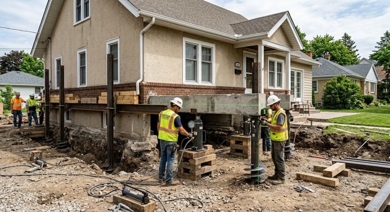 Foundation Releveling in Johnston, RI