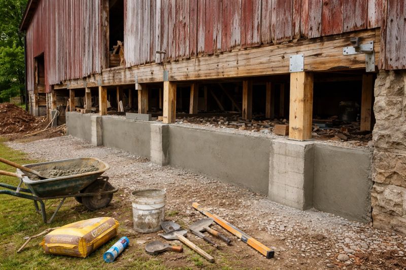 Foundation Renovation in Johnston, RI