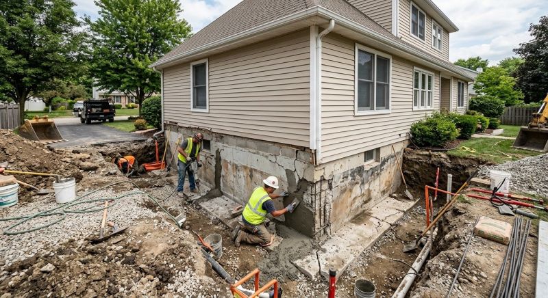 Foundation Restoration in Johnston, RI