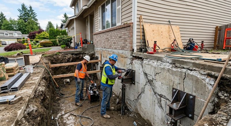 Foundation Restoration in Johnston, RI