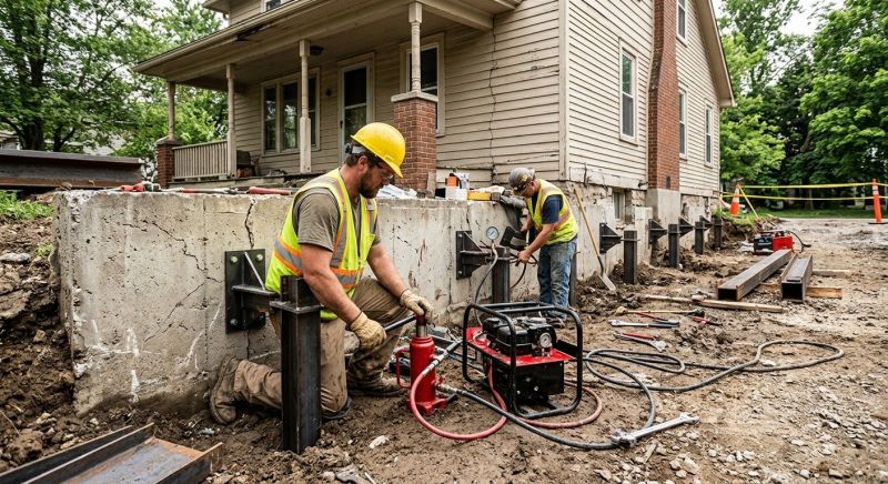 Foundation Stabilizing in Brooklyn, CT