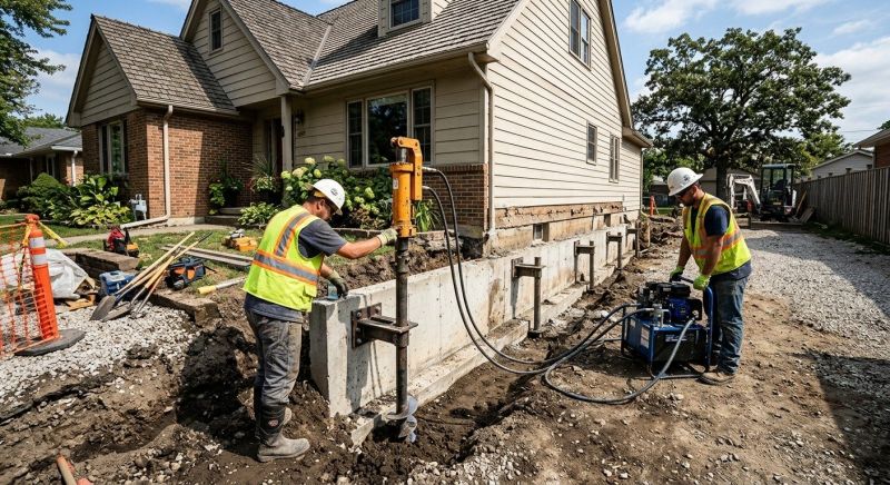 Foundation Stabilizing in Johnston, RI