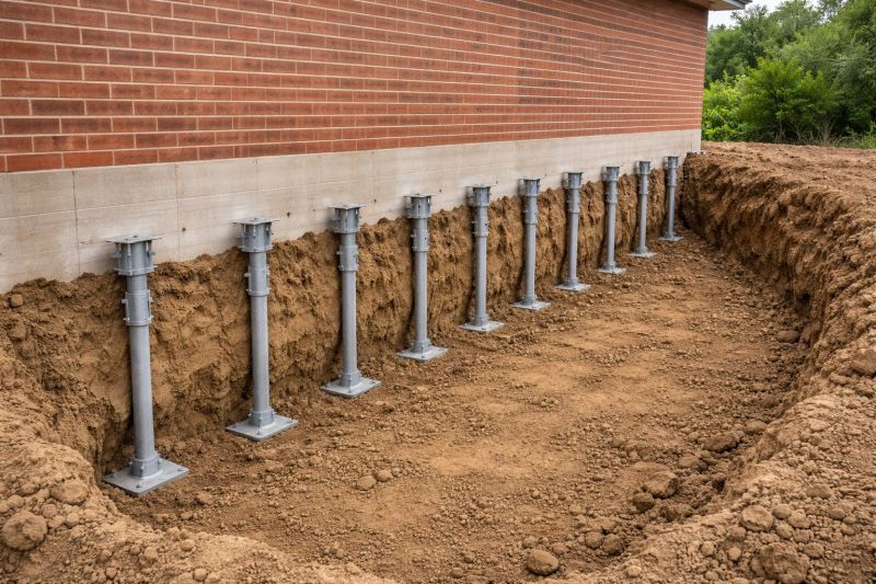Helical Pile Installation in Johnston, RI