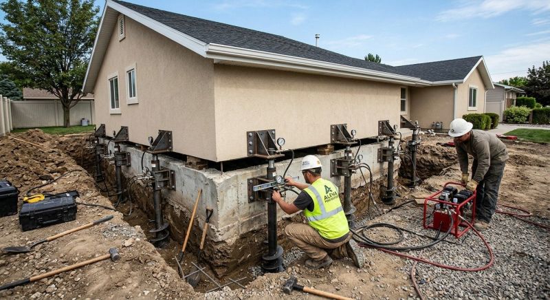Home Foundation Leveling in Johnston, RI