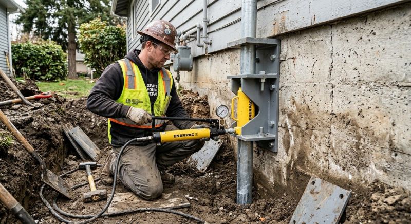 House Foundation Leveling in Johnston, RI