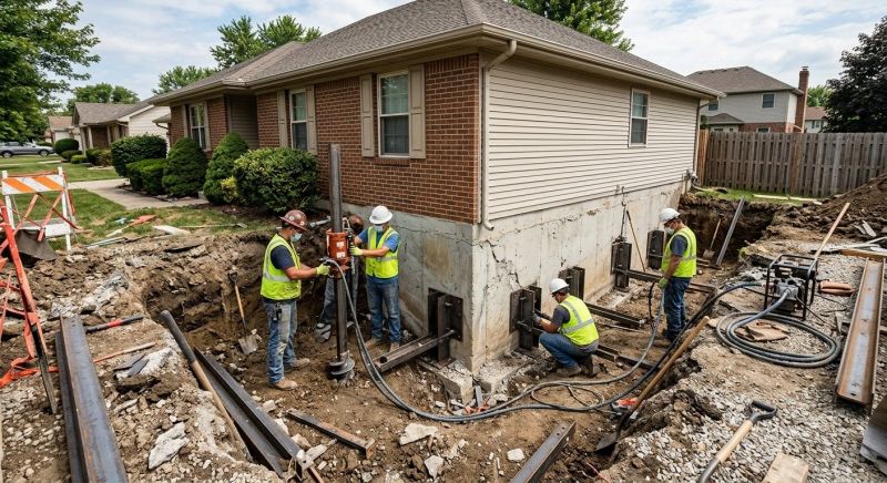 House Foundation Repair in Milford, MA