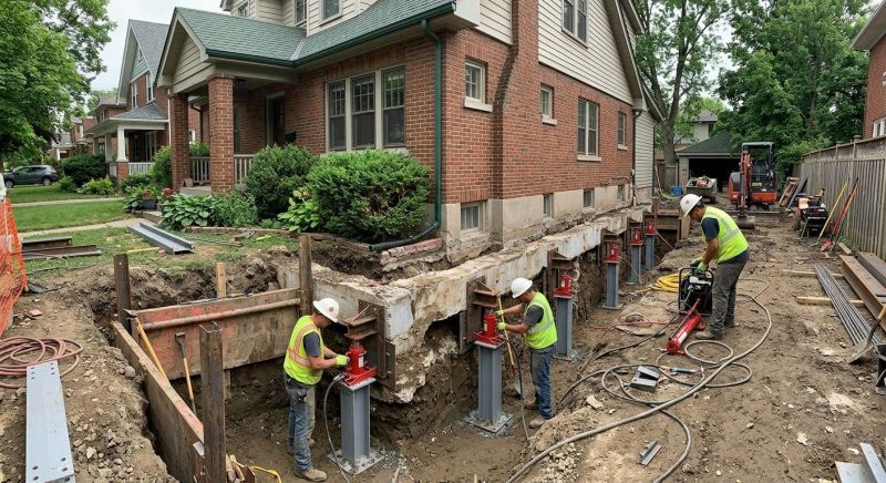 House Underpinning in Johnston, RI