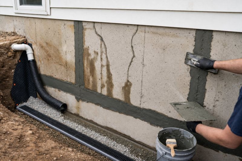 Leaking Foundation Repair in Johnston, RI
