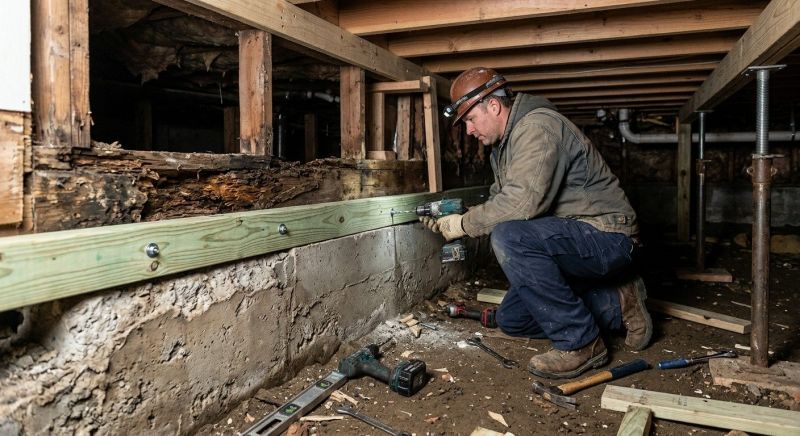 Sinking Foundation Repair in Danielson, CT