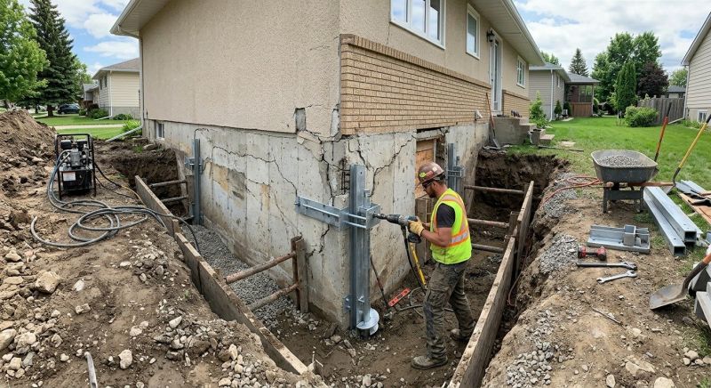 Slab Foundation Repair in Johnston, RI